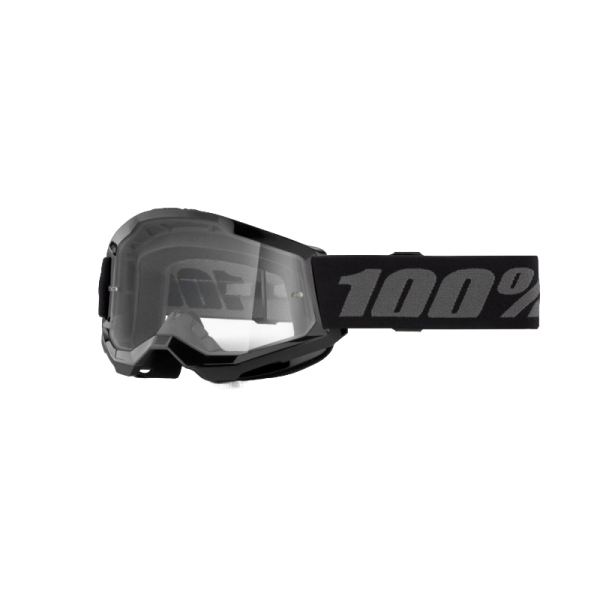 100% Очки подростковые Strata 2 Goggle Black/Clear Lens 2025