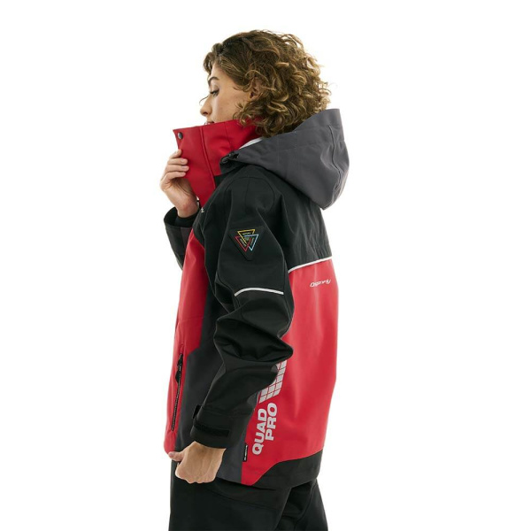 Dragonfly Мембранная куртка Quad Pro Woman V26 Red - Black - Grey