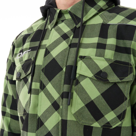 Dragonfly Моторубашка Streetfighter Green с защитой 2025