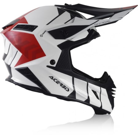 Acerbis Шлем кроссовый X-Track White/Red Glossy