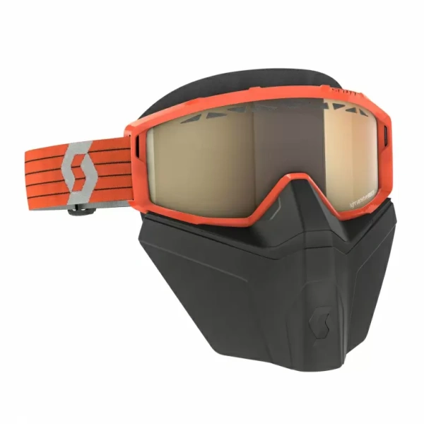 SCOTT Очки Primal Safari Facemask LS orange/grey light sensitive bronze chromе