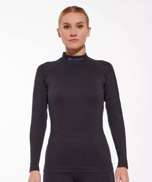 Brubeck Футболка женская длин. рукавом Cooler Черный