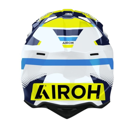 Airoh Шлем Wraaap Vision Yellow-Blue Gloss