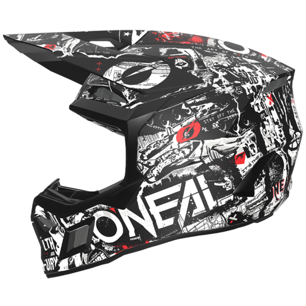 Oneal Шлем кроссовый 3Series Attack V.24 белый/черный