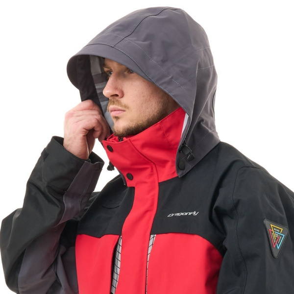 Dragonfly Куртка мембранная Quad Pro Man 2025 Red - Black - Grey