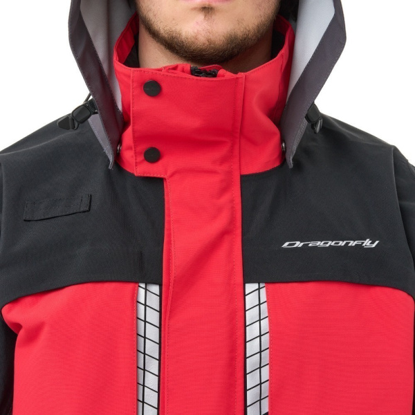 Dragonfly Куртка мембранная Quad Pro Man 2025 Red - Black - Grey