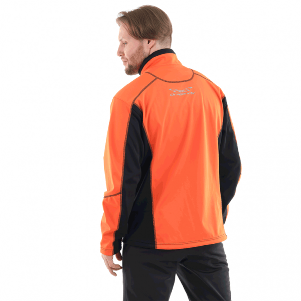 Dragonfly Куртка Explorer Black-Orange мужская Softshell