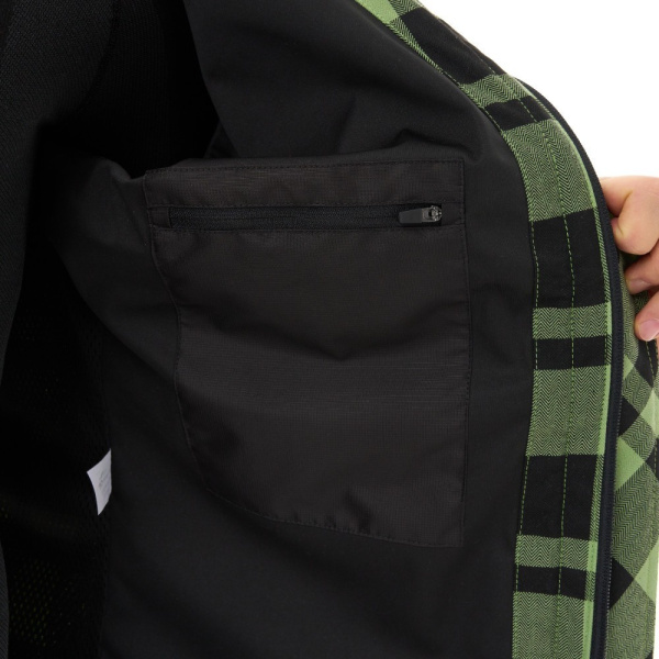 Dragonfly Моторубашка Streetfighter Green с защитой 2025