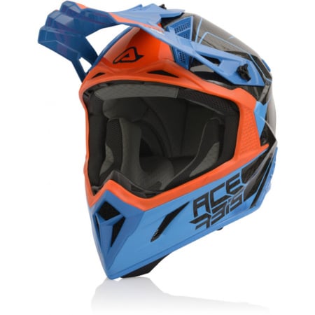 Acerbis Шлем Steel Carbon Orange/Blue