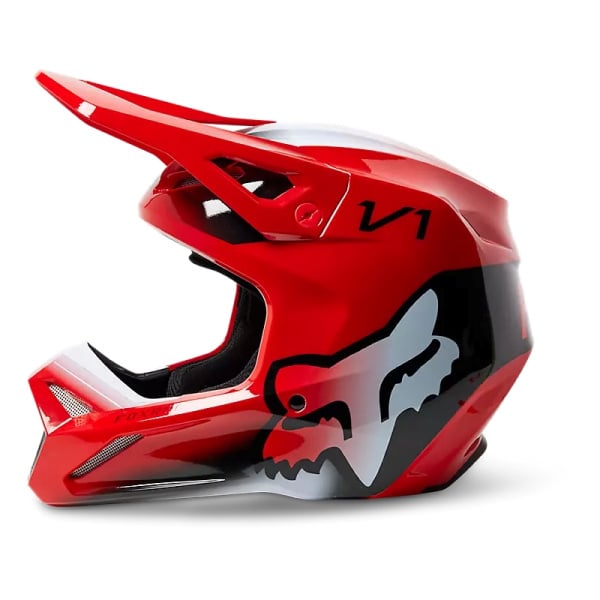 FOX Мотошлем V1 Toxsyk Helmet Flow Red