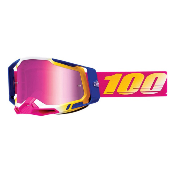 100% Очки Racecraft 2 Goggle Mission/Mirror Pink Lens