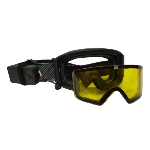 AiM PRO Очки снегоходные с магнитной линзой и подогревом 190-100 Accu Heated Goggles Black Matt