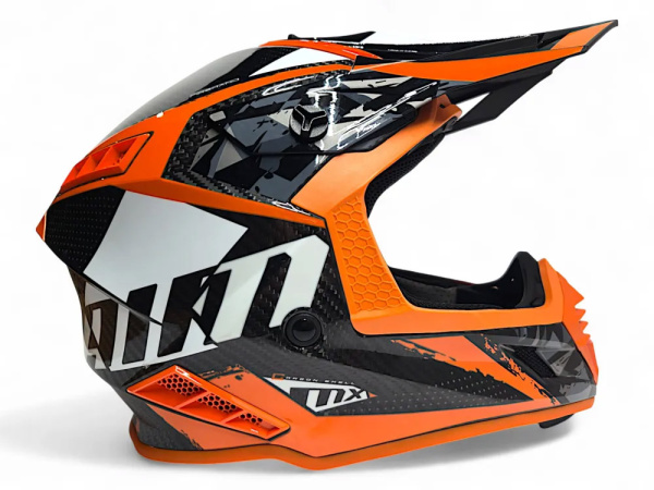 AiM Шлем RH855 Carbon Terrain Black/Orange