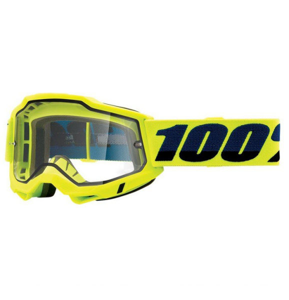 100% Очки Accuri 2 Enduro Goggle Fluo/Yellow/Clear Dual Lens