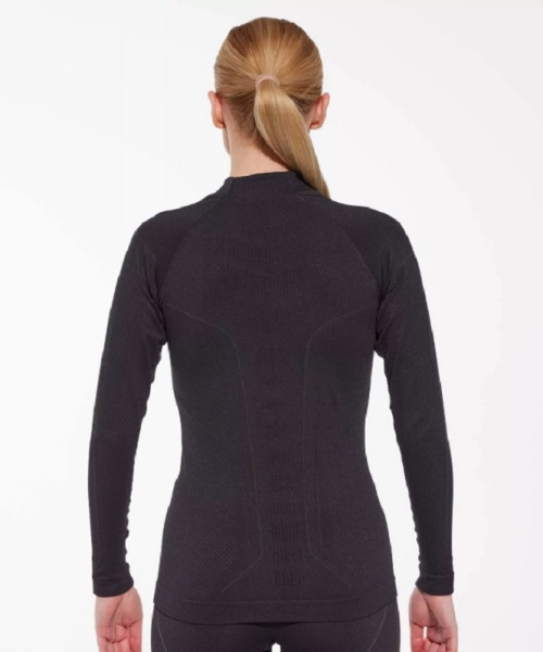 Brubeck Футболка женская длин. рукавом Cooler Черный