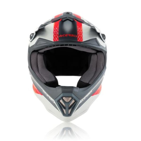 Acerbis Шлем детский IMPACT STEEL JUNIOR Red/Grey