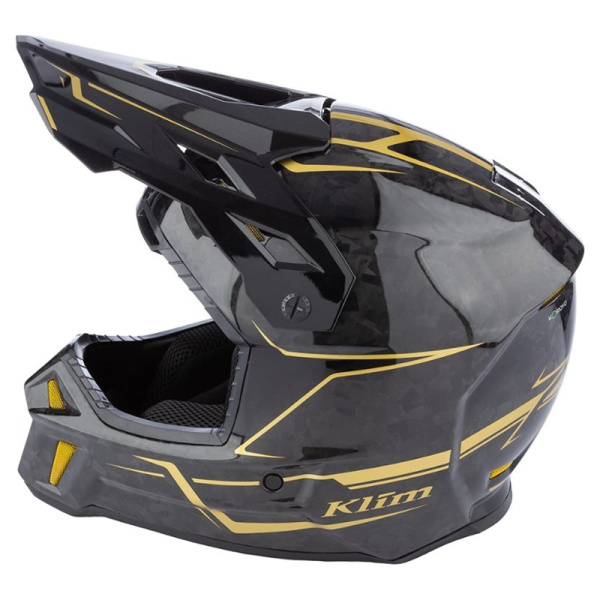 Klim Шлем F3 Carbon Pro Forged Gold Vein