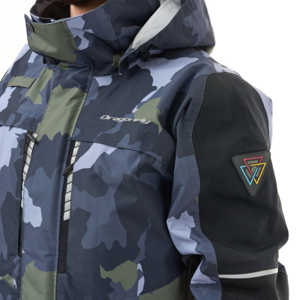 Dragonfly Куртка мембранная Quad Pro Man 2025 Green Camo - Black