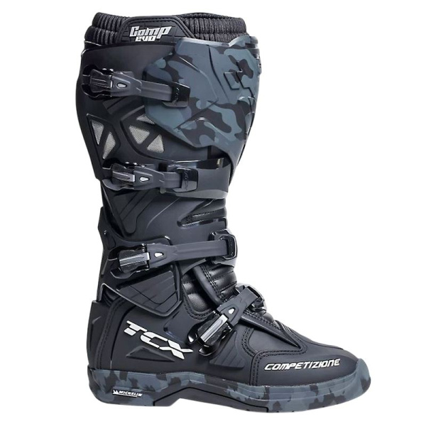 TCX Мотоботы кроссовые Comp Evo 2 Michelin Z54 Black/Camo