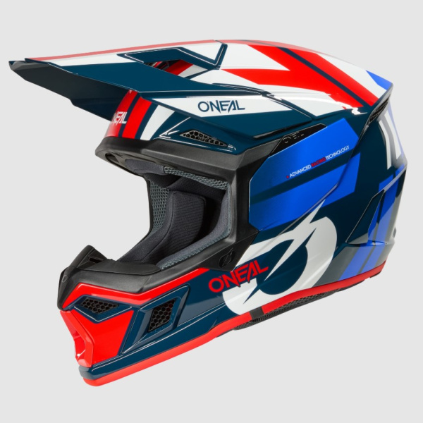 Oneal Кроссовый шлем 3Series Ride V.25 синий/белый