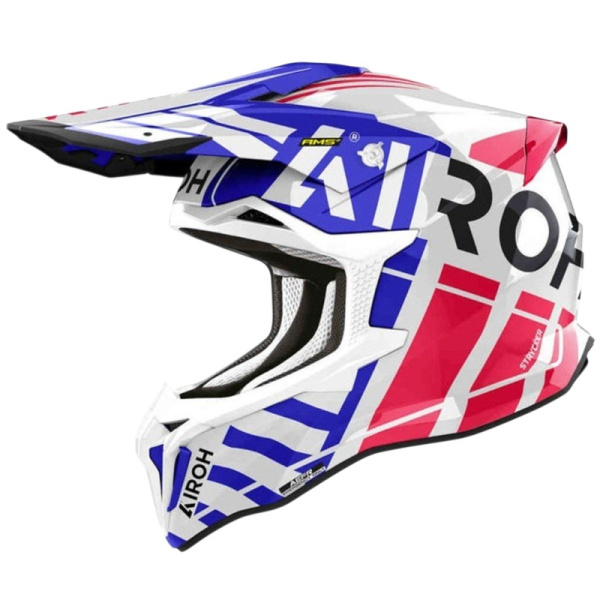 Airoh Мотошлем Strycker Brave Blue/Red Gloss