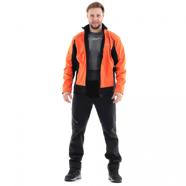 Dragonfly Куртка Explorer Black-Orange мужская Softshell