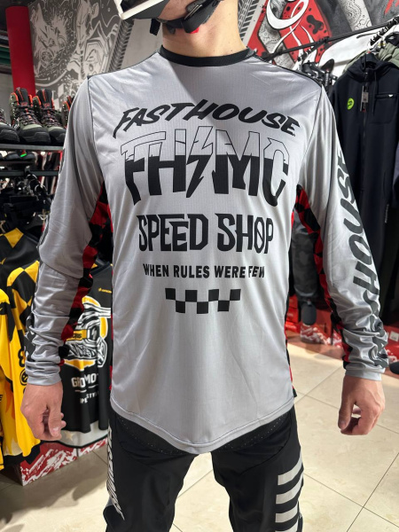 Fasthouse Джерси Grindhouse Grey-Red