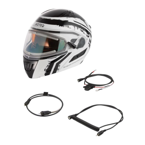 Moteq Шлем снегоходный SubZero FrostPro белый/черный