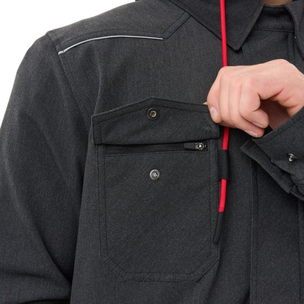 Dragonfly Моторубашка Streetfighter Graphite с защитой 2025