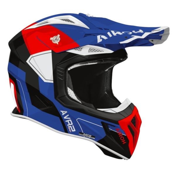 Airoh Шлем Aviator Ace 2 Shield Blue-Red Gloss