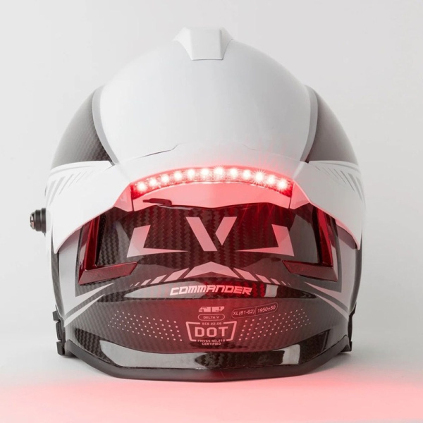 509 Шлем Delta V Carbon Commander с подогревом Storm Chaser Reflect