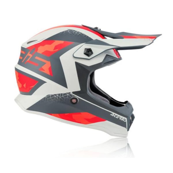 Acerbis Шлем детский IMPACT STEEL JUNIOR Red/Grey