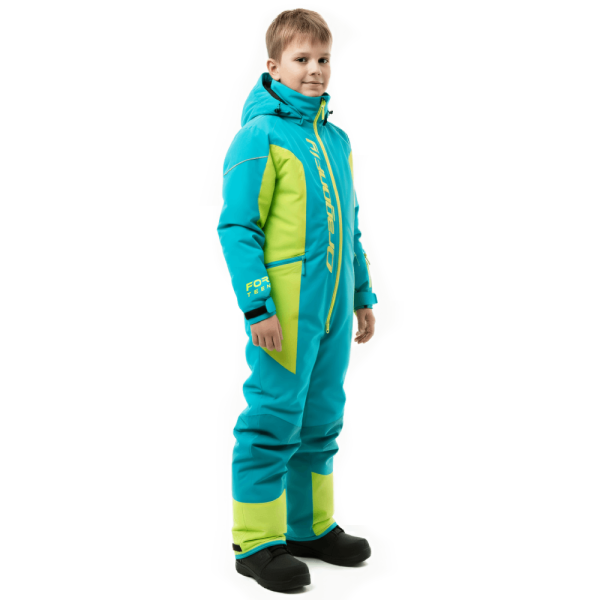 Dragonfly Зимний утепленный комбинезон Gravity Teenager Dark Green - Lime 2025