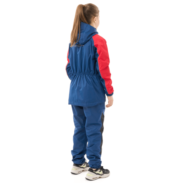 Dragonfly Комплект дождевой (куртка брюки) Active Teenager Blue - Red (мембрана)