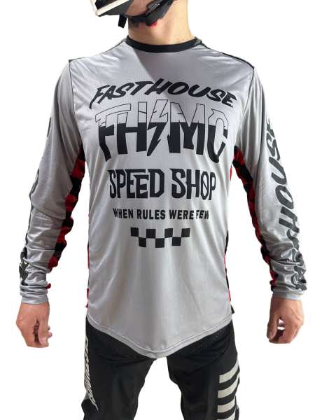 Fasthouse Джерси Grindhouse Grey-Red