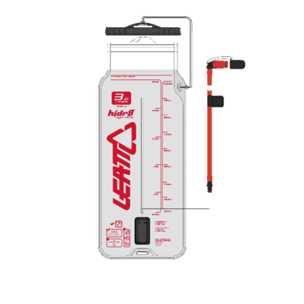 Leatt Гидропак Flat Cleantech Bladder Pack 3L Translucent 2024