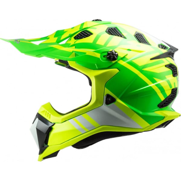 LS2 Мотошлем MX700 Subverter Gammax Yellow Green