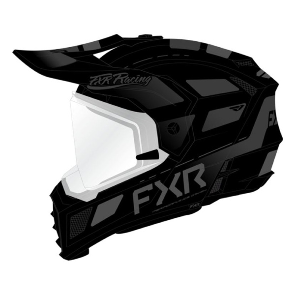 FXR Шлем Clutch X Pro с подогревом Black Ops