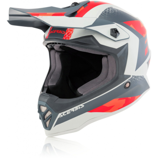 Acerbis Шлем детский IMPACT STEEL JUNIOR Red/Grey