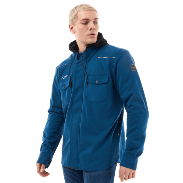 Dragonfly Моторубашка Streetfighter Dark Blue с защитой 2025