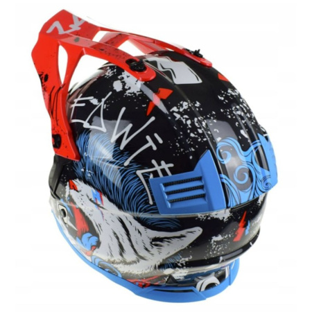 LS2 Шлем MX437 Fast II Mini Starmaw черный