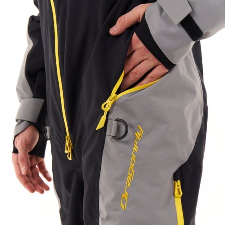 Dragonfly Комбинезон снегоходный Extreme 2.0 Man Black-Yellow-Gray 2023