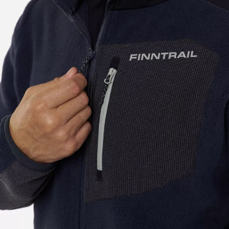 Finntrail Толстовка мужская флисовая Sherpa 1397 DarkGrey