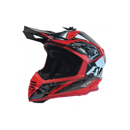 AiM Шлем RH855 Carbon Terrain Black/Red