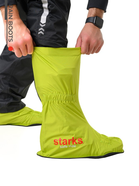 Starks Дождевые бахилы с цельной подошвой Rain Boots Салатовый