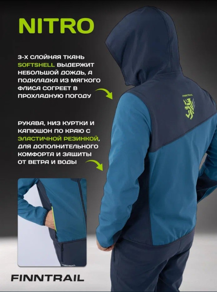 Finntrail Куртка Softshell Nitro 1320 Blue