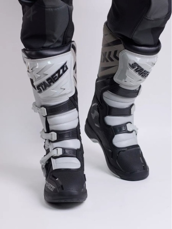 Starezzi Мотоботы Milano Black/Grey