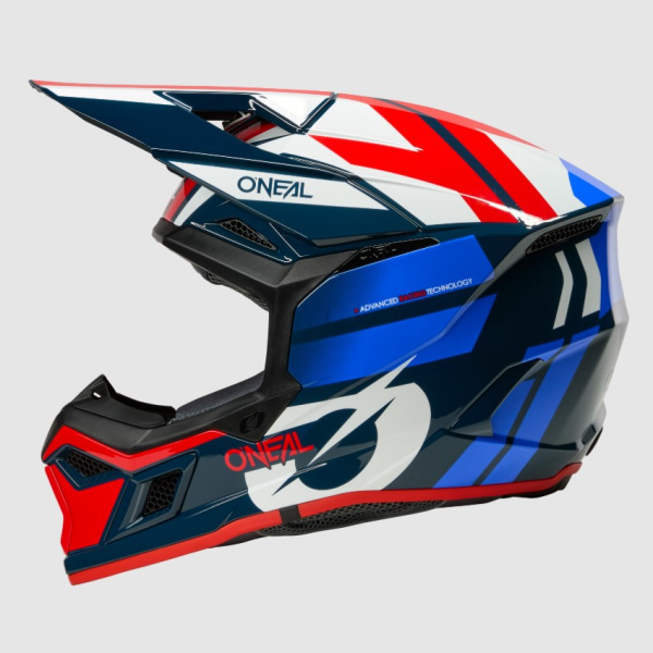 Oneal Кроссовый шлем 3Series Ride V.25 синий/белый