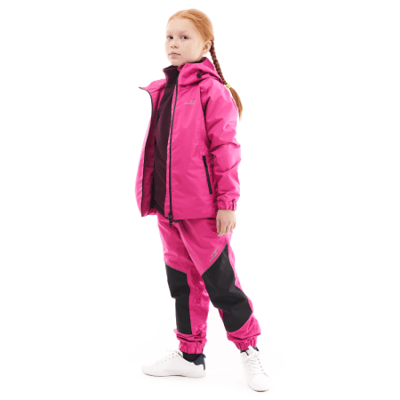 Dragonfly Детский комплект дождевой (куртка, брюки) EVO Kids PINK (мембрана)
