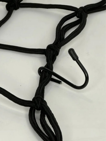 Scout сетка на багажник 40*40 Черная Крючки металл